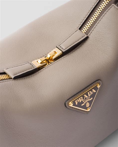 prada borsa spalla argilla doppia zip|Borsa a tracolla medium in pelle Argilla .